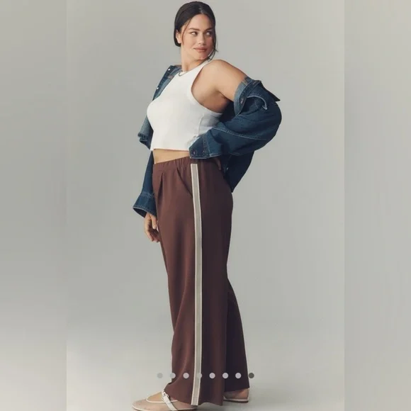 NWT! Anthropologie Maeve Pull-On Track Pants - XL Reg and Medium Tall 🔮 - Picture 6 of 10